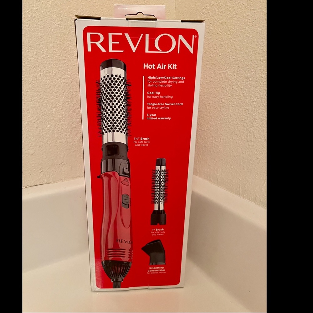 Revlon hot air kit,electric brush,brush for volume